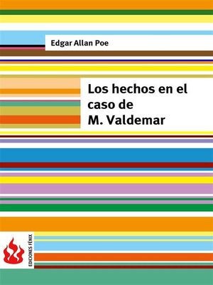 cover image of Los hechos en el caso de M. Valdemar (low cost). Edición limitada